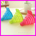 Factory wholesaler silicone material reusable foldable funnel for liquid transfer